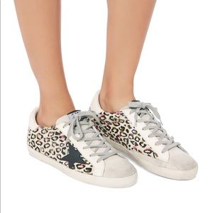 Golden Goose Superstar Animal Print Sneakers Sz 38